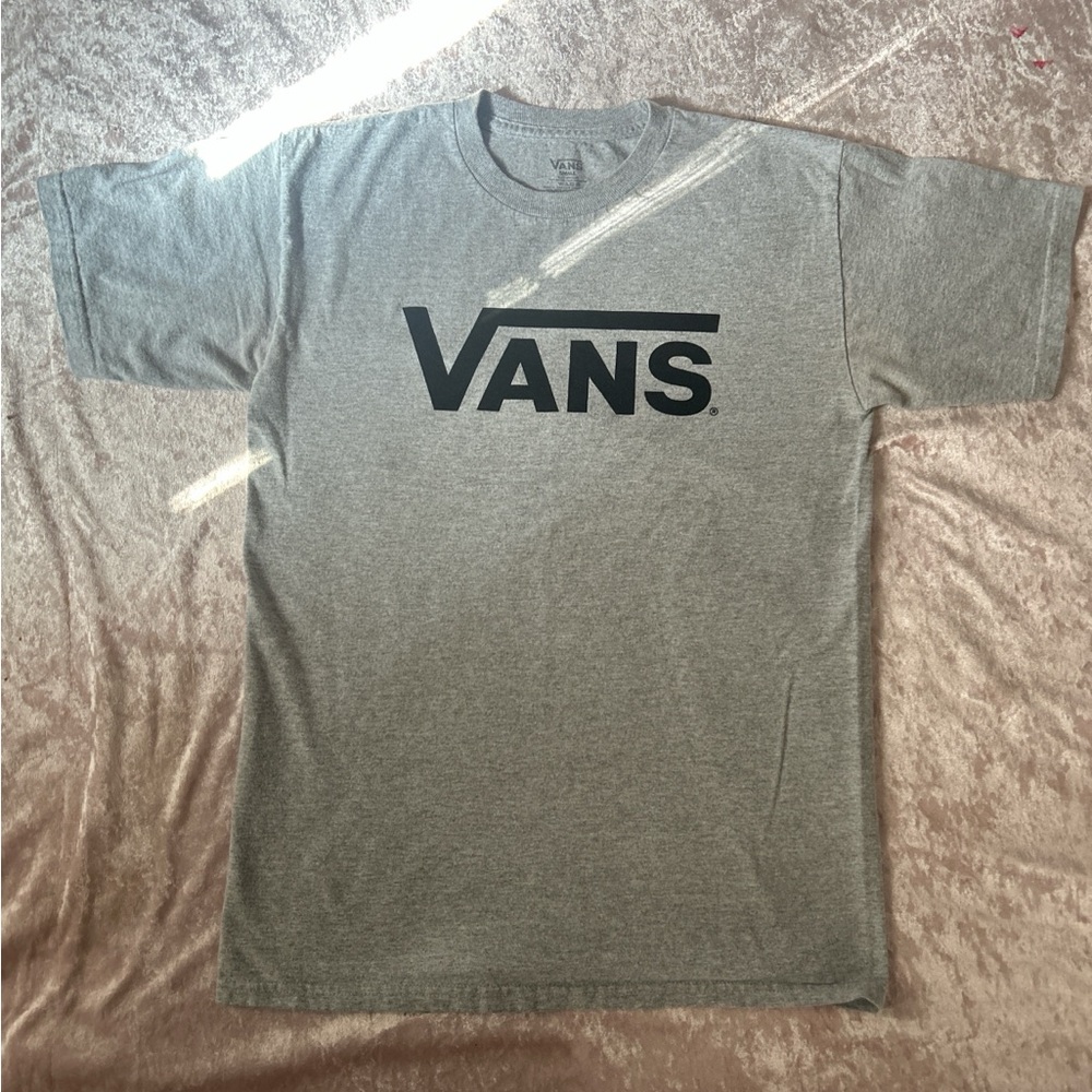 Vans Men's Heather Gray Logo Tee